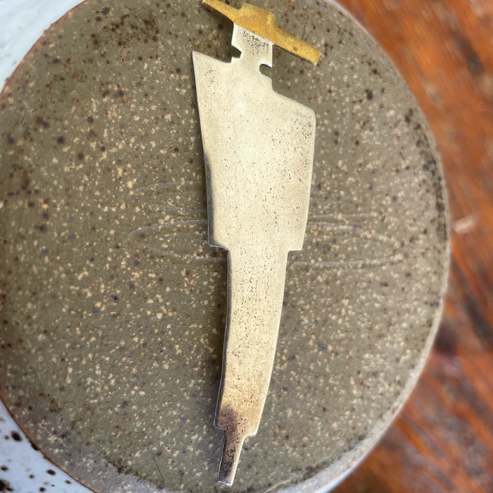 Sterling silver,Mexican , figure in sombrero, pin, brooch, - Picture 6 of 6